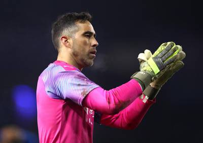 SHEFFIELD, ENGLAND - MARCH 04: Claudio Bravo of Manchester City applauds fans after the FA Cup Fifth Round match between Sheffield Wednesday and Manchester City at Hillsborough on March 04, 2020 in Sheffield, England. (Photo by Alex Livesey/Getty Images)
