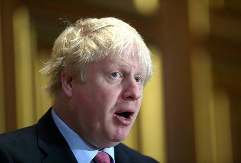Foreign Secretary Boris Johnson speaks during an address at the Foreign Office in London,  Thursday, Dec. 7, 2017. (Victoria Jones/Pool Photo via AP)