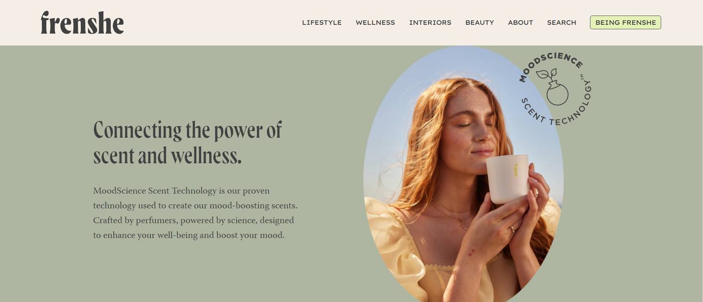 Ashley Tisdale's Frenshe brand has a focus on scent-based wellness. Photo: Courtesy Frenshe