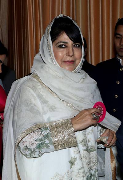 Indian politician Mehbooba Mufti. Photo: AFP