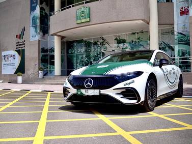 Dubai Police add new electric Mercedes EQS 580 to luxury fleet