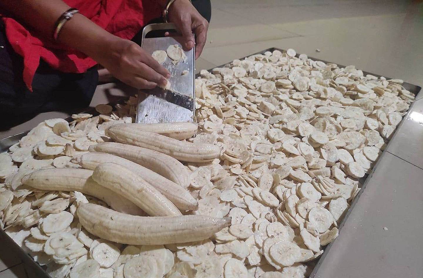 Banana flour mobilises farmers to use excess produce when regular sales and harvests are impacted. Photo: Shree Padre