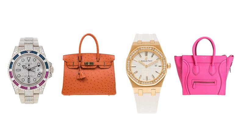 High-priced accessories available online at The Luxury Closet