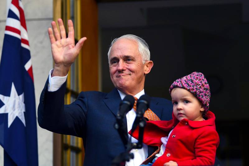 September 2015 - August 2018: Malcolm Turnbull. Mr Turnbull ousted Tony Abbott as Liberal leader in a spill in 2015 and led the party to a narrow victory at the July 2016 election, but was forced out a leadership challenge after less than three years in power. EPA