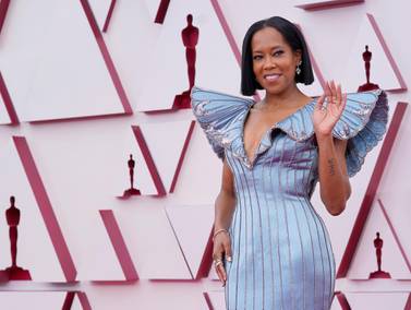 Regina King arrives for the 93rd annual Academy Awards ceremony at Union Station in Los Angeles, California. EPA