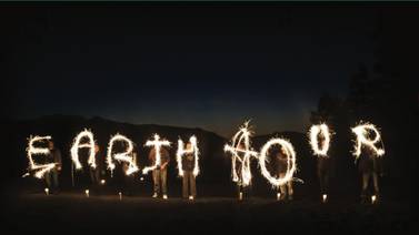 Residents are encouraged to switch off lights as part of Earth Hour. Courtesy Deliveroo 