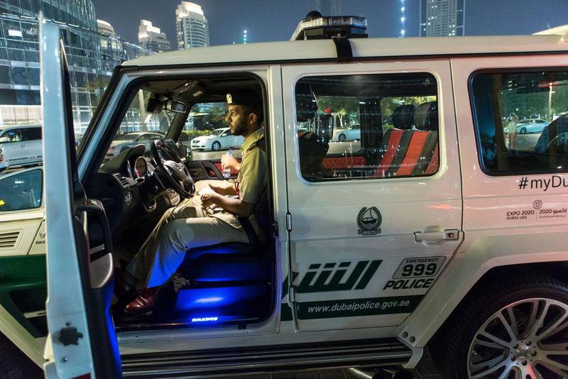Inside the Mercedes G63. Lt bin Abed said that although their job is to go on tourist patrols, they are still police officers who are required to assist the public in emergencies.