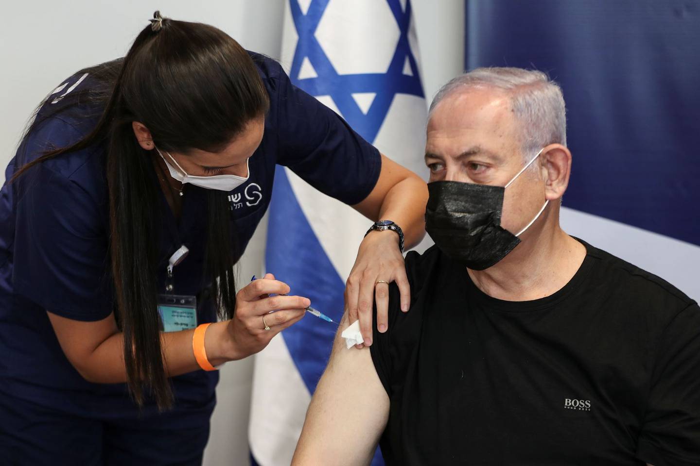 Netanyahu receives third Covid-19 shot as booster offered to over-60s