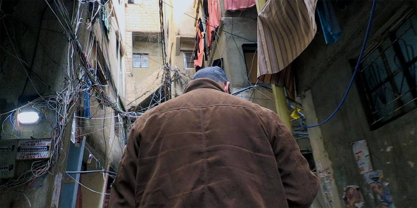 Palestinian refugee Ahed in Beirut’s Chatila camp. Courtesy of Daniele Rugo & Abi Weaver 