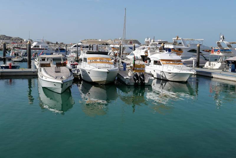 DUBAI, UNITED ARAB EMIRATES , Feb 08 – Market, water sports and restaurant area at the P&O Marians in Umm Suqeim area in Dubai. (Pawan Singh / The National) For News/Stock/Online/Instagram. Story by Georgia 