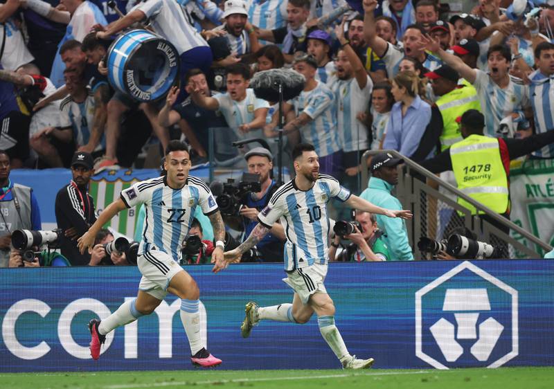 
Lautaro Martinez 9 - On for Alvarez on 103 and made an immediate impact. Two efforts in time added on as Argentina desperately tried to get their lead back. Stayed onside for the third, curling a shot which was parried towards Messi who equalised. Excellent.

Reuters