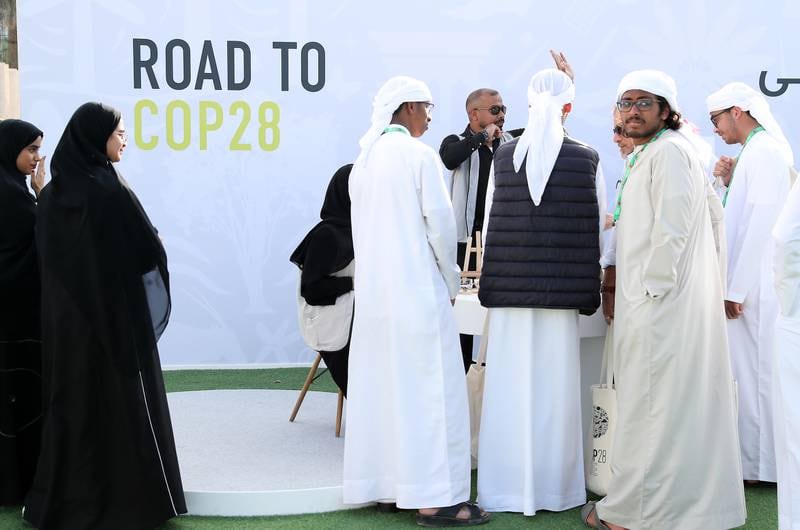 Visitors at the Road to Cop28 launch event