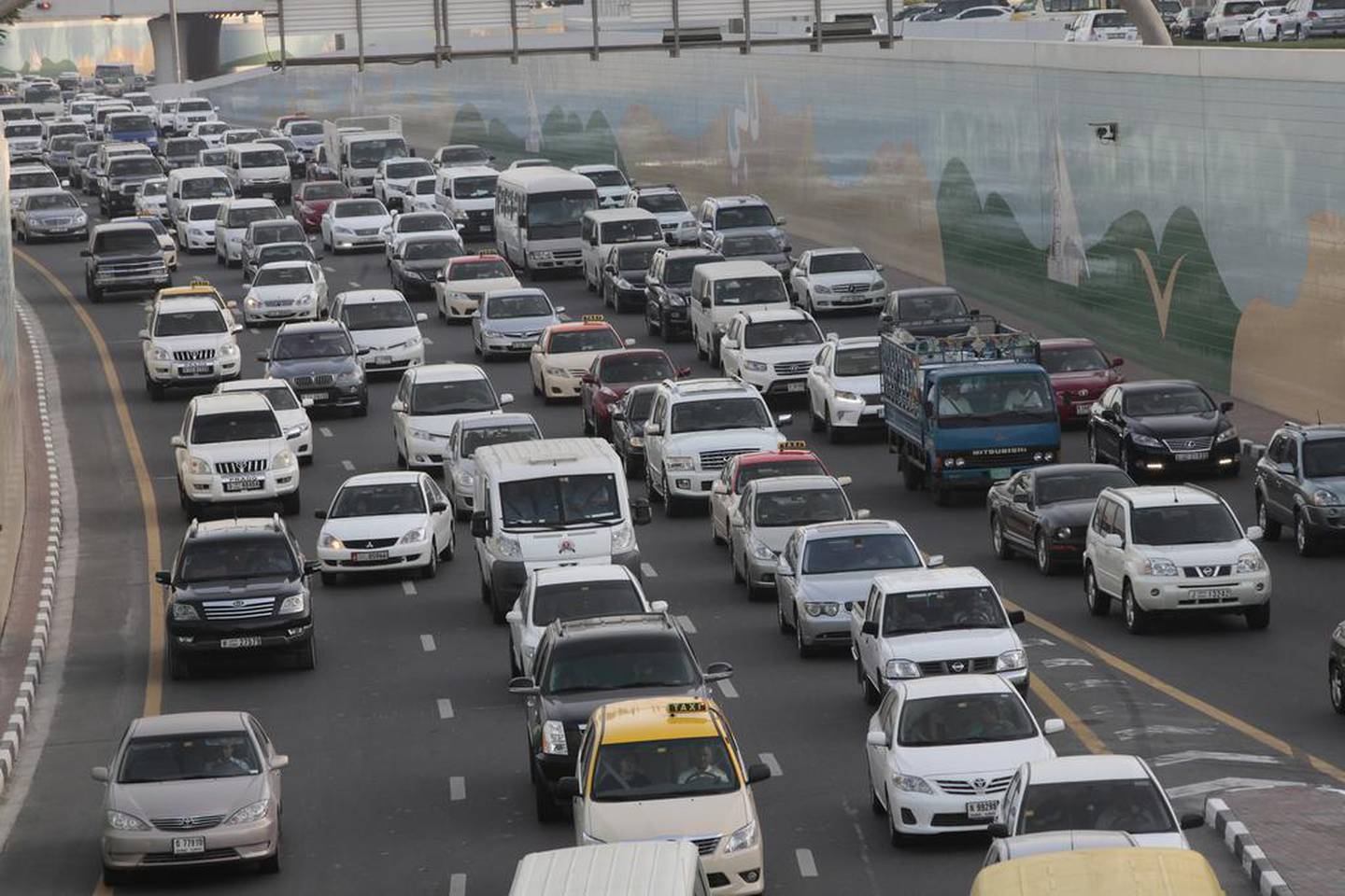 This month is was announced that road tolls would be introduced in Abu Dhabi. Jeffrey E Biteng / The National