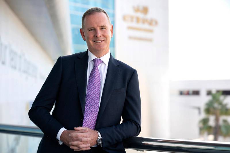 Tony Douglas, group CEO of Etihad Airways, says the pandemic will enable the airline to leverage its transformation process and come out of the health crisis stronger. Courtesy Etihad Airways.