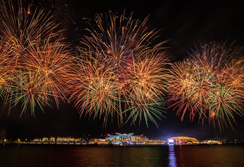 Eid Al Adha fireworks light up the sky at Yas Bay Waterfront in Abu Dhabi. The festival was celebrated in July this year. All photos: Victor Besa / The National
