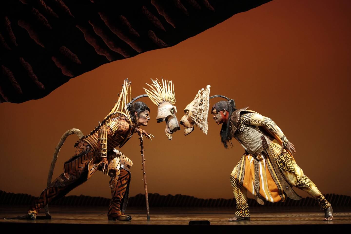 'The Lion King' musical brings its own creative and technical wizardry to the table with epic stage backdrops and colourful costumes. Photo: Disney