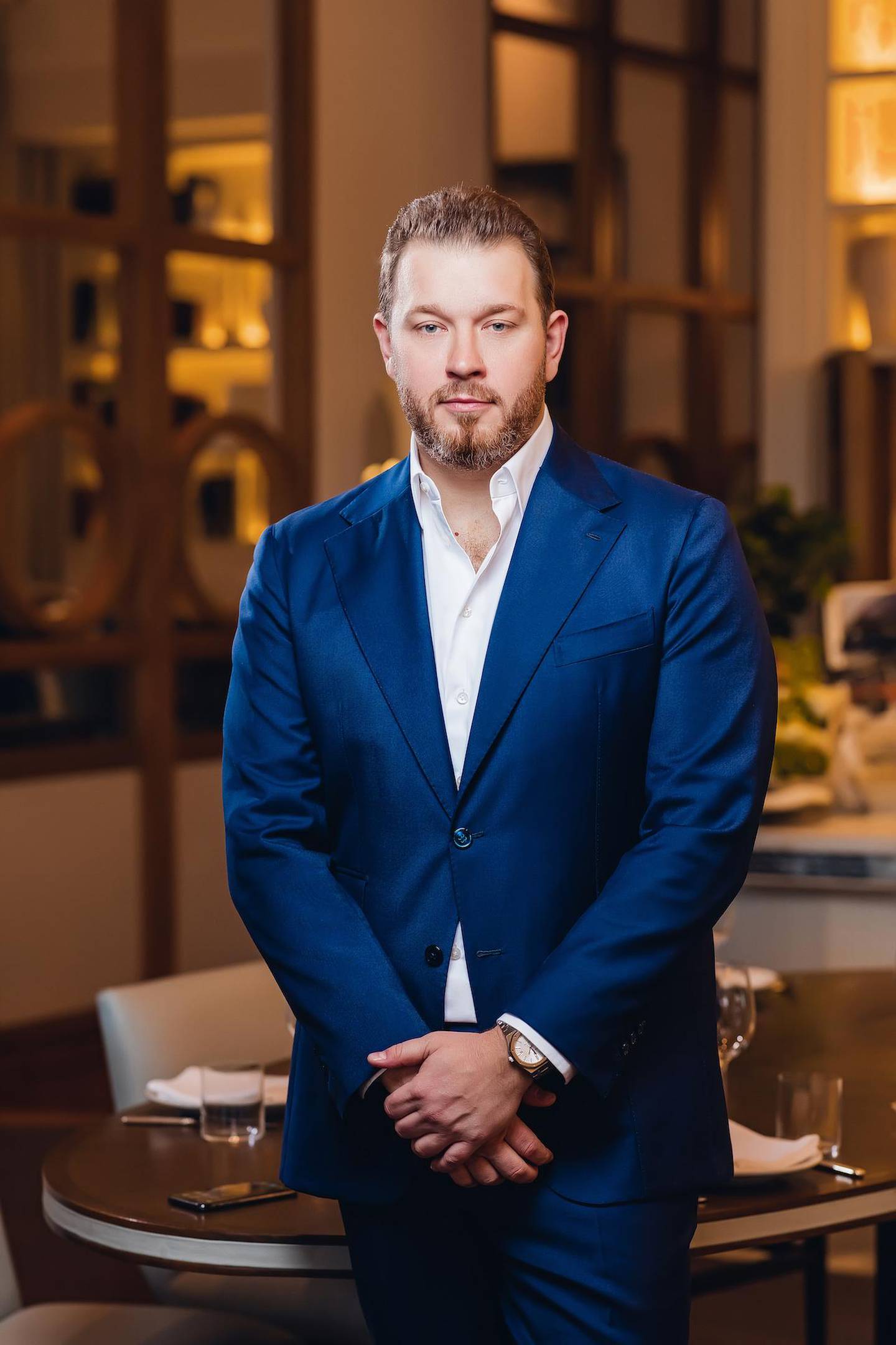 Evgeny Kuzin, of Dubai's Bulldozer Group, oversees several of the city's most high-profile restaurants. Courtesy Bulldozer Group.