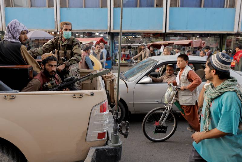 A Taliban patrol is seen in Kabul, Afghanistan. Reuters