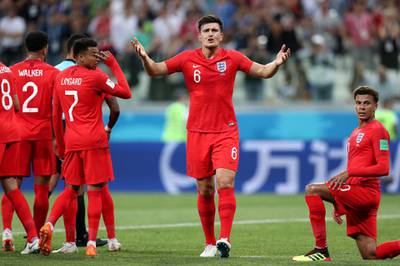 Harry Maguire - 6: Gave the ball away twice in dangerous areas in the first half leading to brief panic for England. A few surging second-half runs backed manager Gareth Southgate's assessment that he can successfully bring the ball out from defence. It was from his initial header that Kane nodded in the winner. Getty