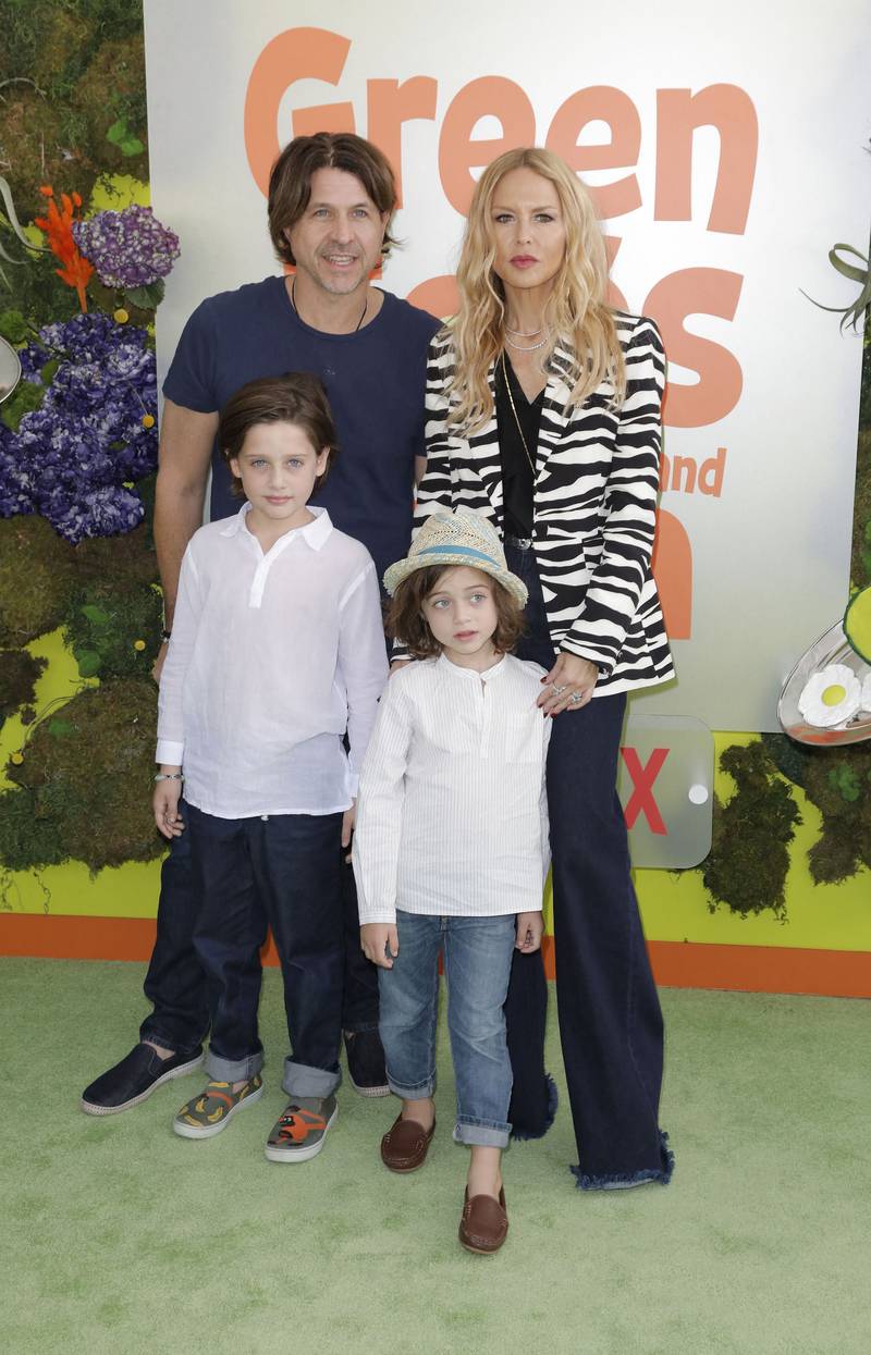 Stylist Rachel Zoe is mum to Skyler and Kaius Berman with husband Rodger Berman. Kaius was born when Zoe was aged 42. AFP