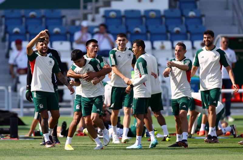 Mexico training in Al Khor City, Qatar. Reuters