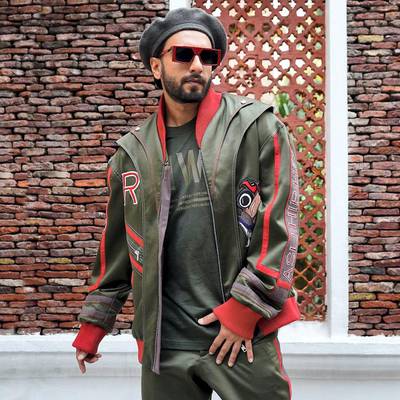 The star went for a more casual look in khaki on February 13, 2019. Instagram / Ranveer Singh