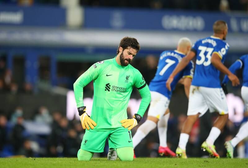 LIVERPOOL RATINGS: Alisson Becker – 6. The Brazilian was left exposed for Gray’s goal but made a good effort to stop the shot. He was calm with the ball at his feet on a quiet night when his concentration might have wandered. Getty Images