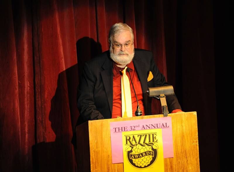 Razzies founder John Wilson at the annual Razzie Awards in 2012 in Santa Monica, California. Getty Images