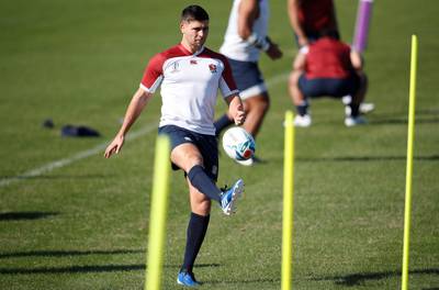 England's Ben Youngs during training. Reuters