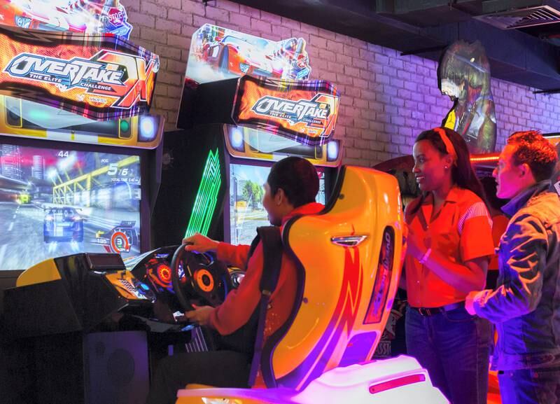DUBAI, UNITED ARAB EMIRATES -The arcade at the  preview of new entertainment complex, Warehouse at Atlantis The Palm Dubai.  Leslie Pableo for The National for Katy Gillett's story