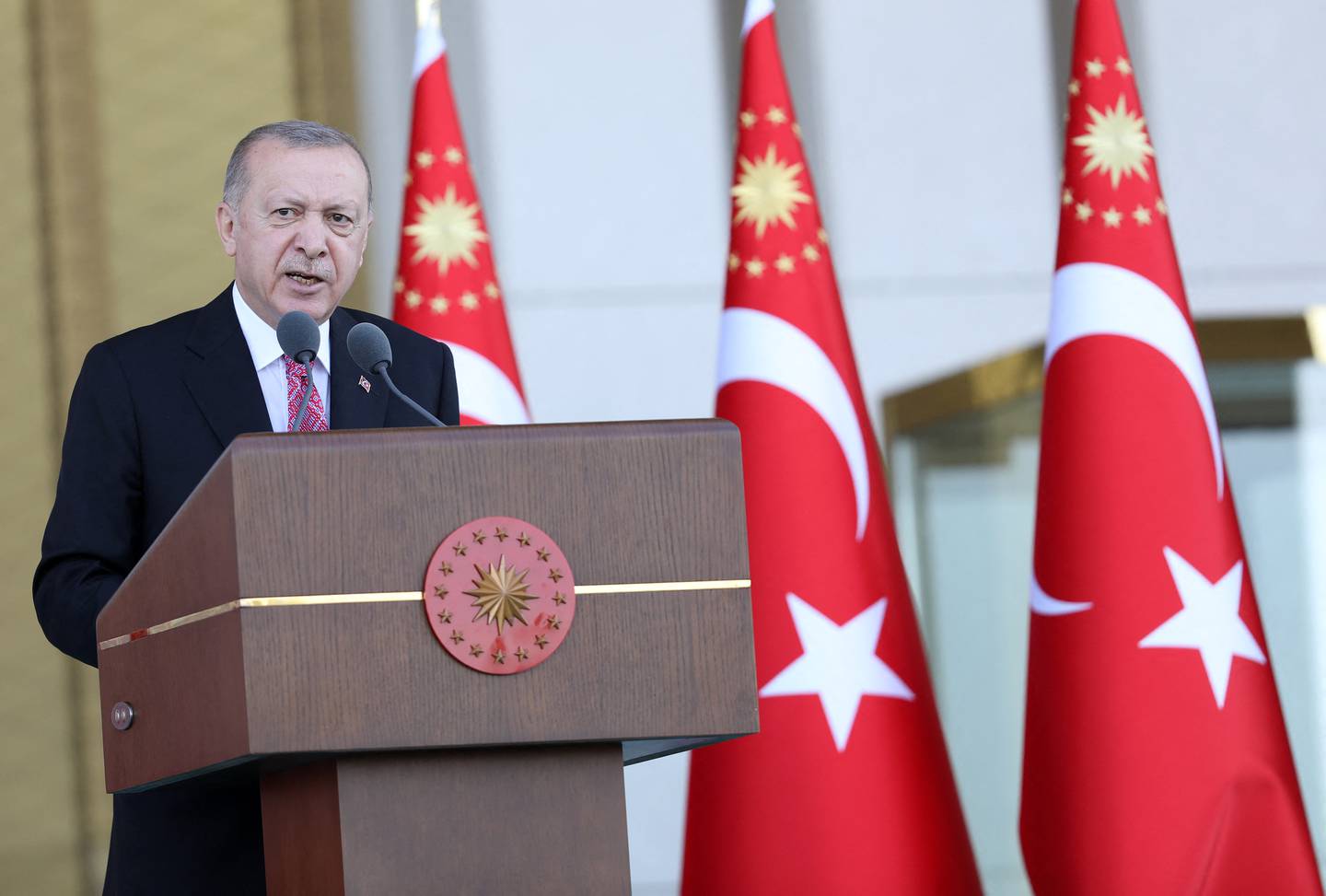 Turkish President Recep Tayyip Erdogan is seeking a trade-off with the US. AFP