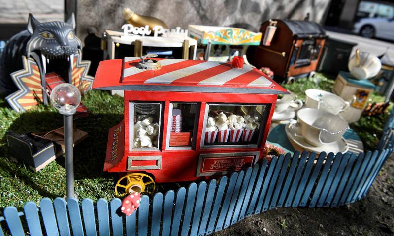 A miniature amusement park for mice called "Tjoffsans tivoli" is seen in Malmo, southern Sweden, April 23, 2017. Johan Nilsson /TT News Agency/via REUTERSATTENTION EDITORS - THIS IMAGE WAS PROVIDED BY A THIRD PARTY. FOR EDITORIAL USE ONLY. NOT FOR SALE FOR MARKETING OR ADVERTISING CAMPAIGNS. THIS PICTURE IS DISTRIBUTED EXACTLY AS RECEIVED BY REUTERS, AS A SERVICE TO CLIENTS. SWEDEN OUT. NO COMMERCIAL OR EDITORIAL SALES IN SWEDEN. NO COMMERCIAL SALES.