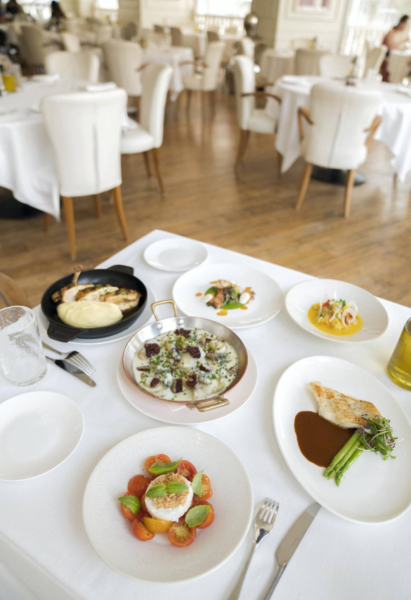 La Serre's business lunch serves fine French fare for Dh110 for two courses and Dh130 for three courses. Supplied