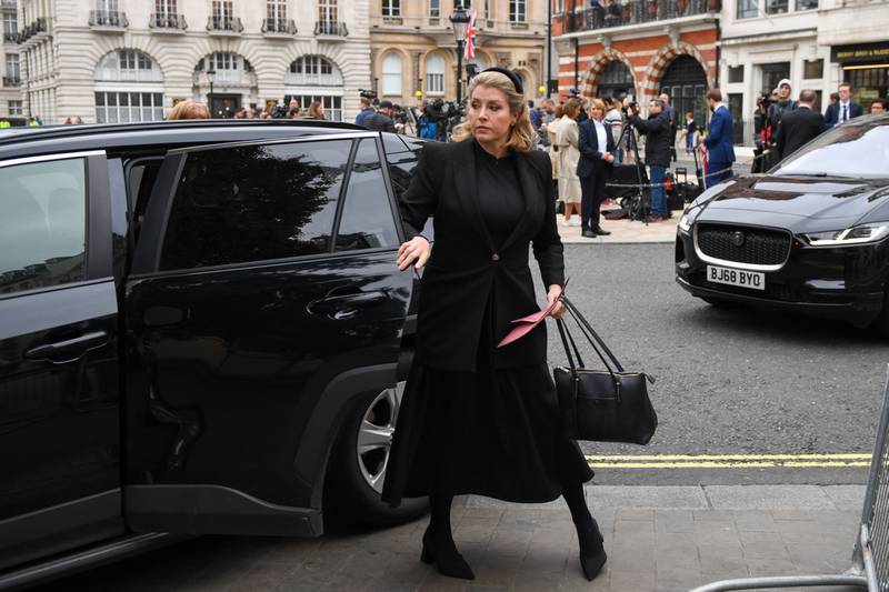 Penny Mordaunt, UK leader of the House of Commons, arrives at St James's Palace for the proclamation ceremony. Bloomberg