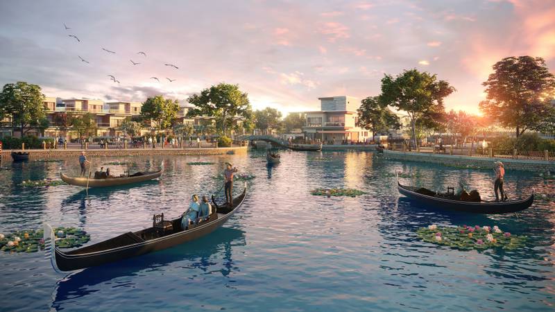 An artist's impression of the Venice cluster at Damac Lagoons. Photo: Damac