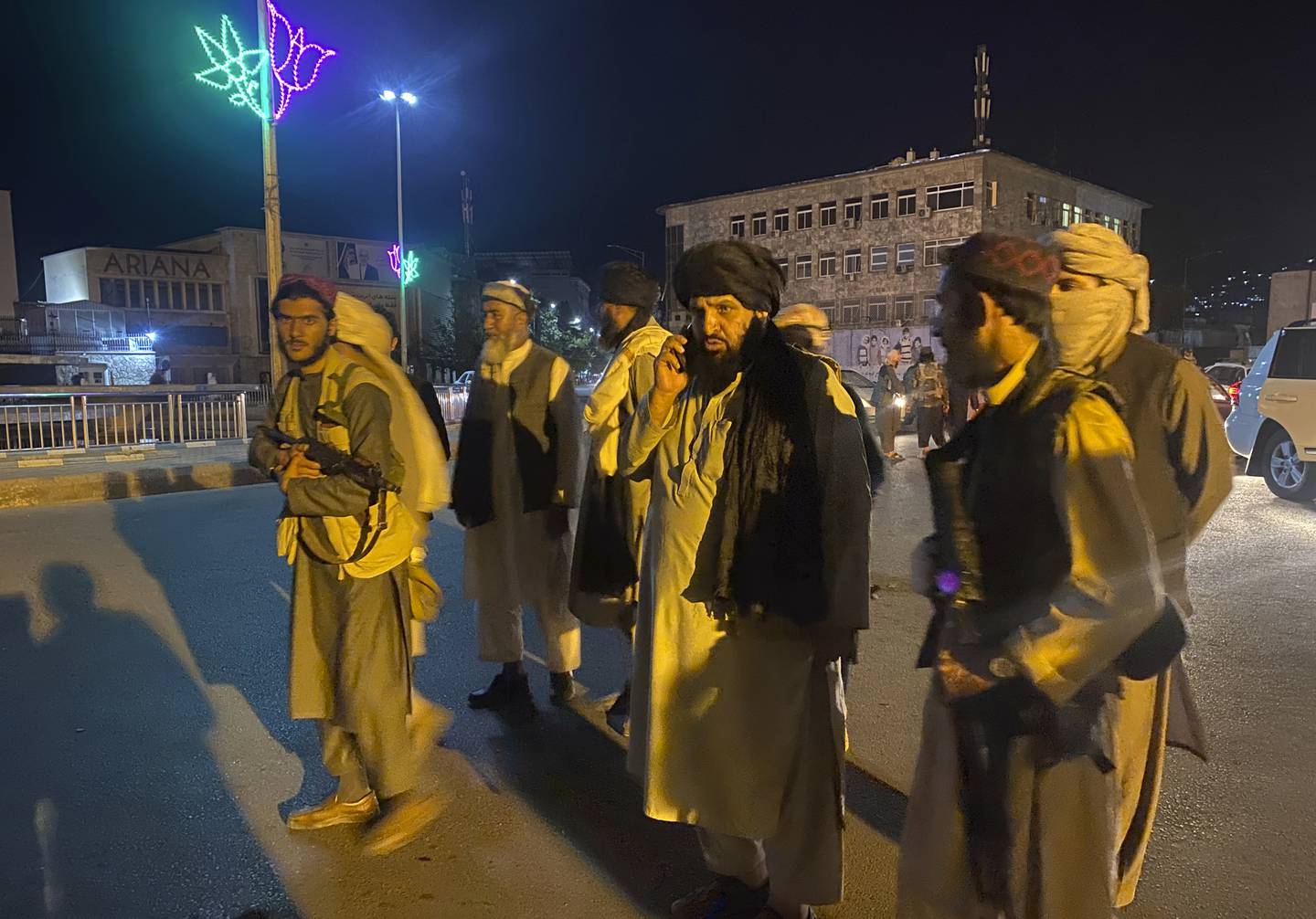 Taliban fighters have take control of Kabul after President Ashraf Ghani fled the country. AP