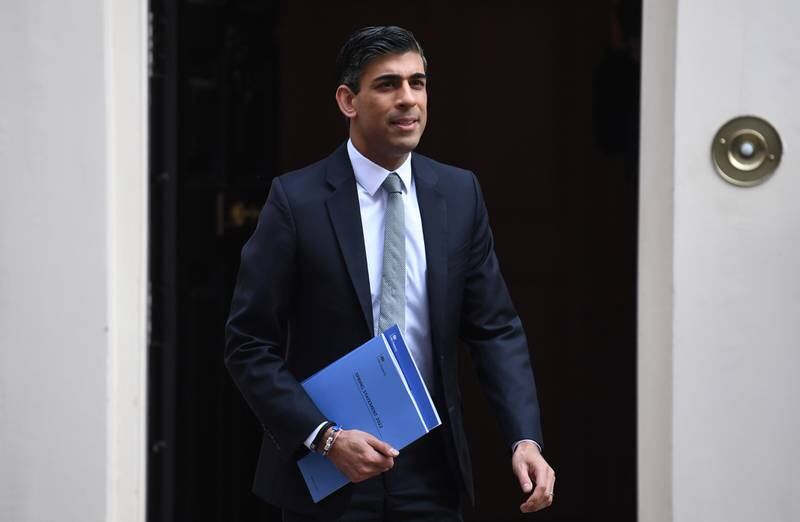 Britain's Chancellor of the Exchequer Rishi Sunak is losing ground in the popularity stakes. EPA