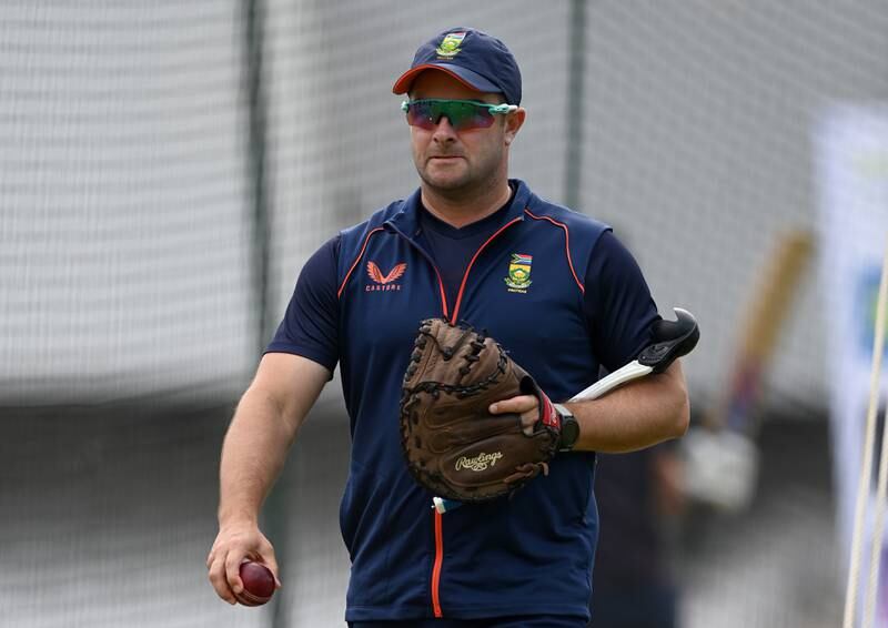 South Africa coach Mark Boucher during a nets session at The Kia Oval on September 06, 2022 in London, England. Getty Images