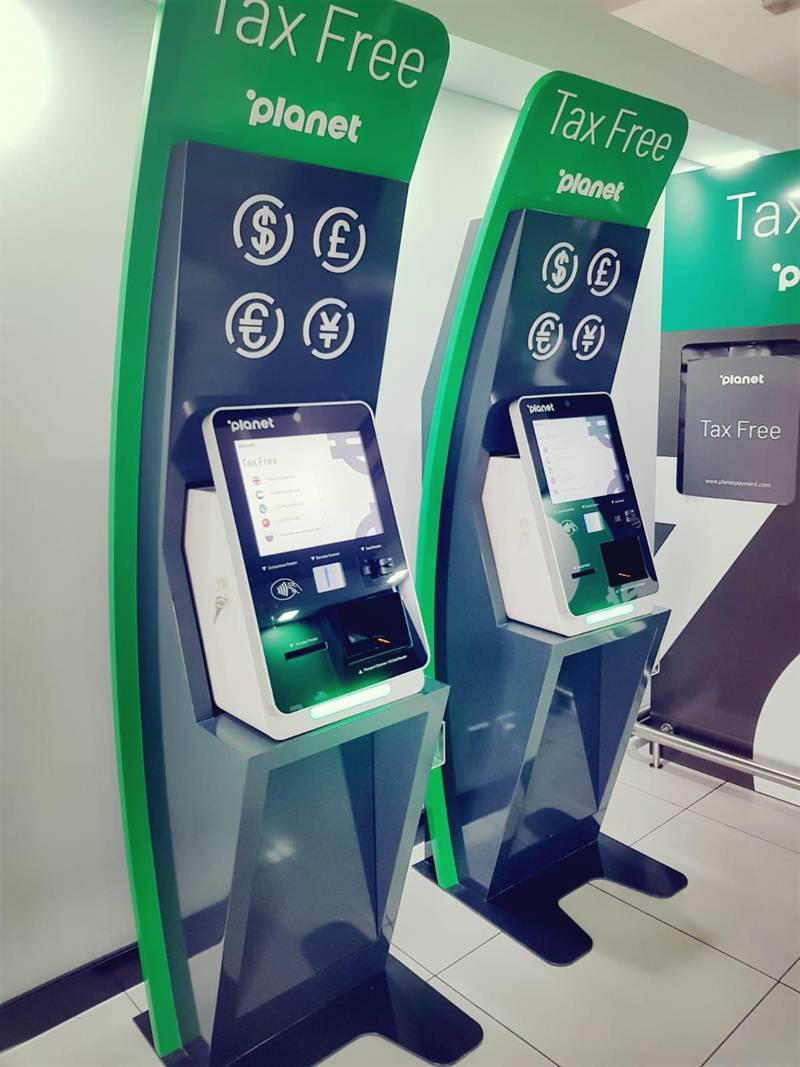 By the end of 2020, there will be 25 self-service kiosks stationed in malls and 30 in hotels. Courtesy Federal Tax Authority