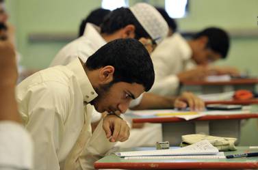 The UAE Ministry of Education is set to hold exams in November. AFP 