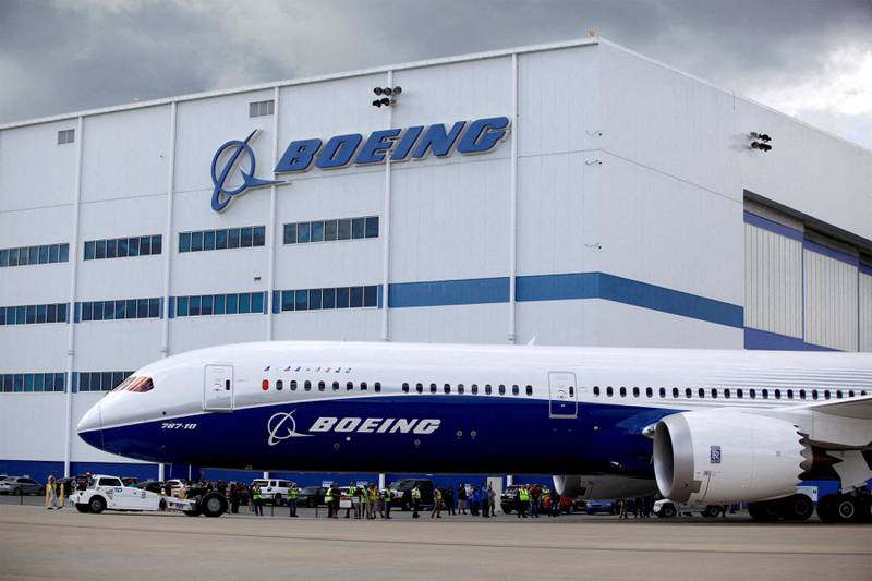 A Boeing 787-10 Dreamliner taxis past the Final Assembly Building at Boeing South Carolina in North Charleston. Reuters