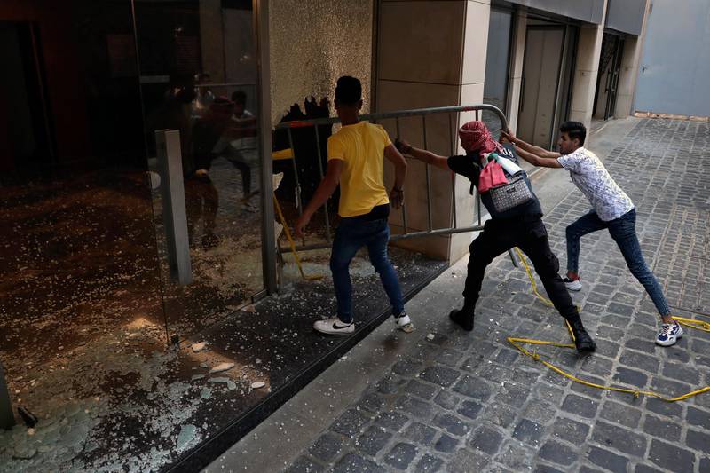 Last Thursday, June 3, Lebanon's central bank reversed a decision to stop withdrawals that had triggered street protests. AP