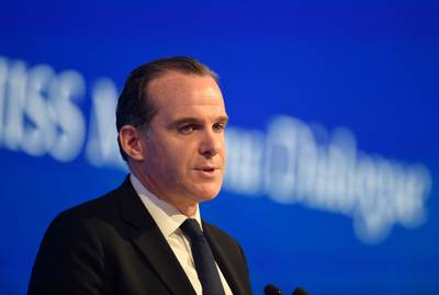 Brett McGurk said the eighth round of talks in Vienna is reaching a point of conclusion. AFP