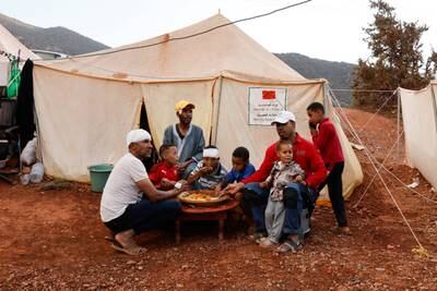 Tents have become home for earthquake survivors in Ouirgane, Morocco. Reuters