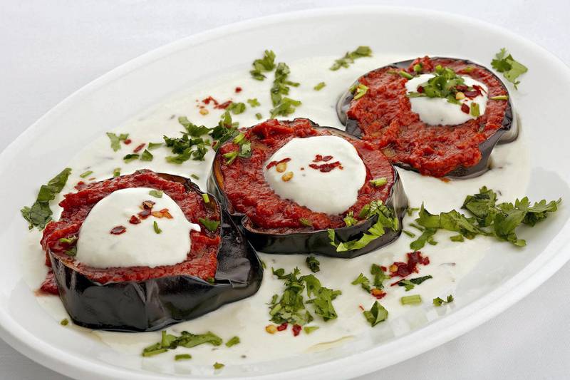 <p>Eggplant with spices and cheese at&nbsp;Barbecue Delights&nbsp;</p>
