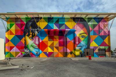 Kobra's bright artworks are certainly eye-catching.