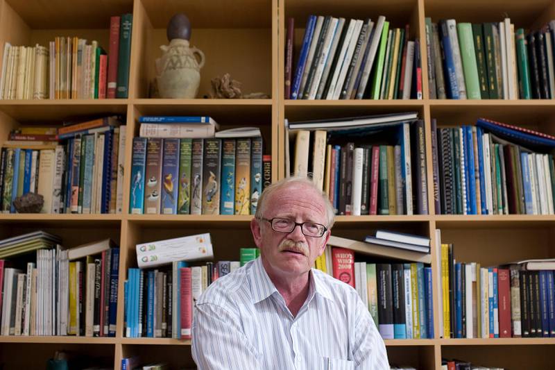 ABU DHABI, UNITED ARAB EMIRATES - March 3, 2008:  Peter Hellyer, 60, an information adviser for the UAE's National Media Council and former executive director of the Abu Dhabi Islands Archaeological Survey at the Ministry of Information and Culture building. (Photo by Philip Cheung / The Nation ) *** Local Caption *** PC024-PHellyer.jpg