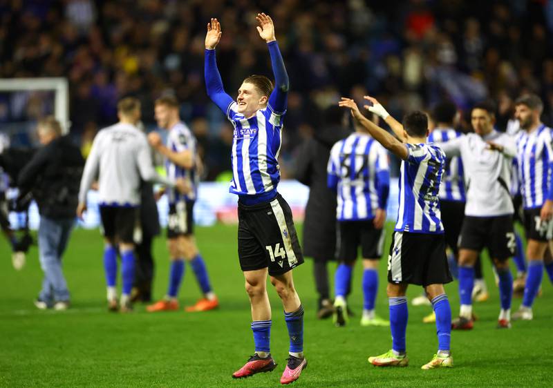 More celebrations from Sheffield Wednesday. Reuters