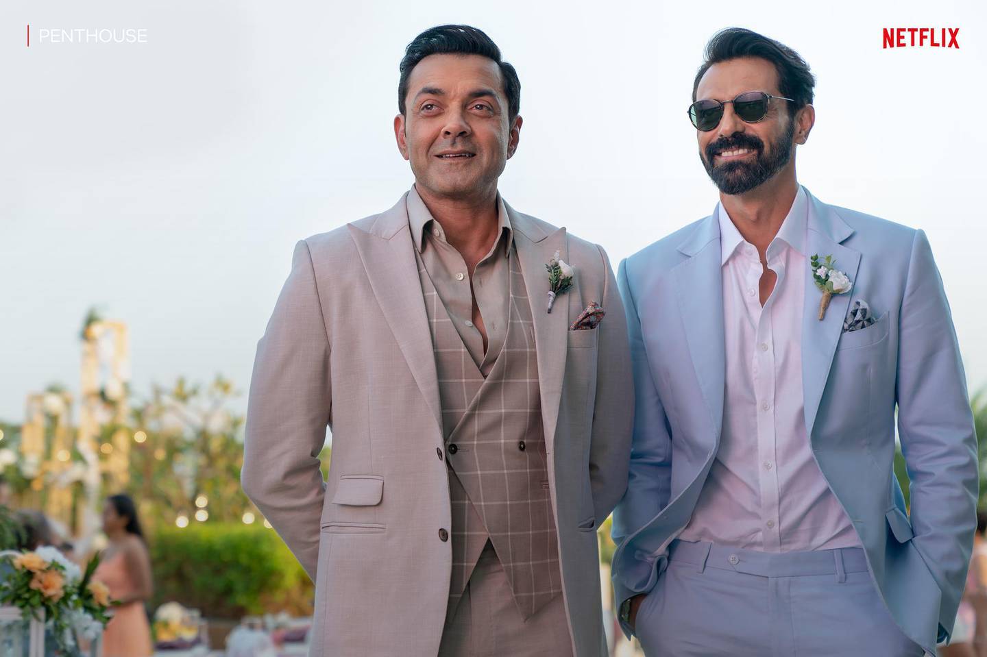 Bobby Deol and Arjun Rampal in 'Penthouse'. Courtesy Netflix 