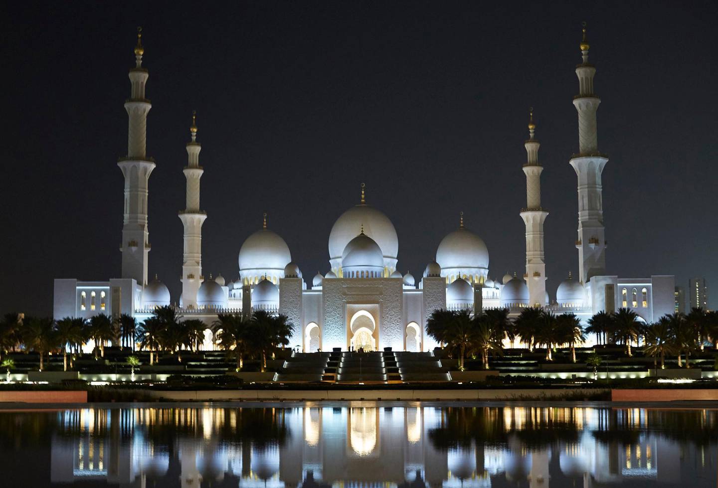 The five-petalled flower features in the interior of the Sheikh Zayed Grand Mosque. Courtesy Bulgari